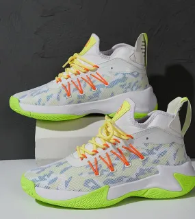 Scarpe da basket da uomo Ammortizzazione traspirante Antiscivolo Scarpe sportive da indossare Allenamento in palestra Sneakers d
