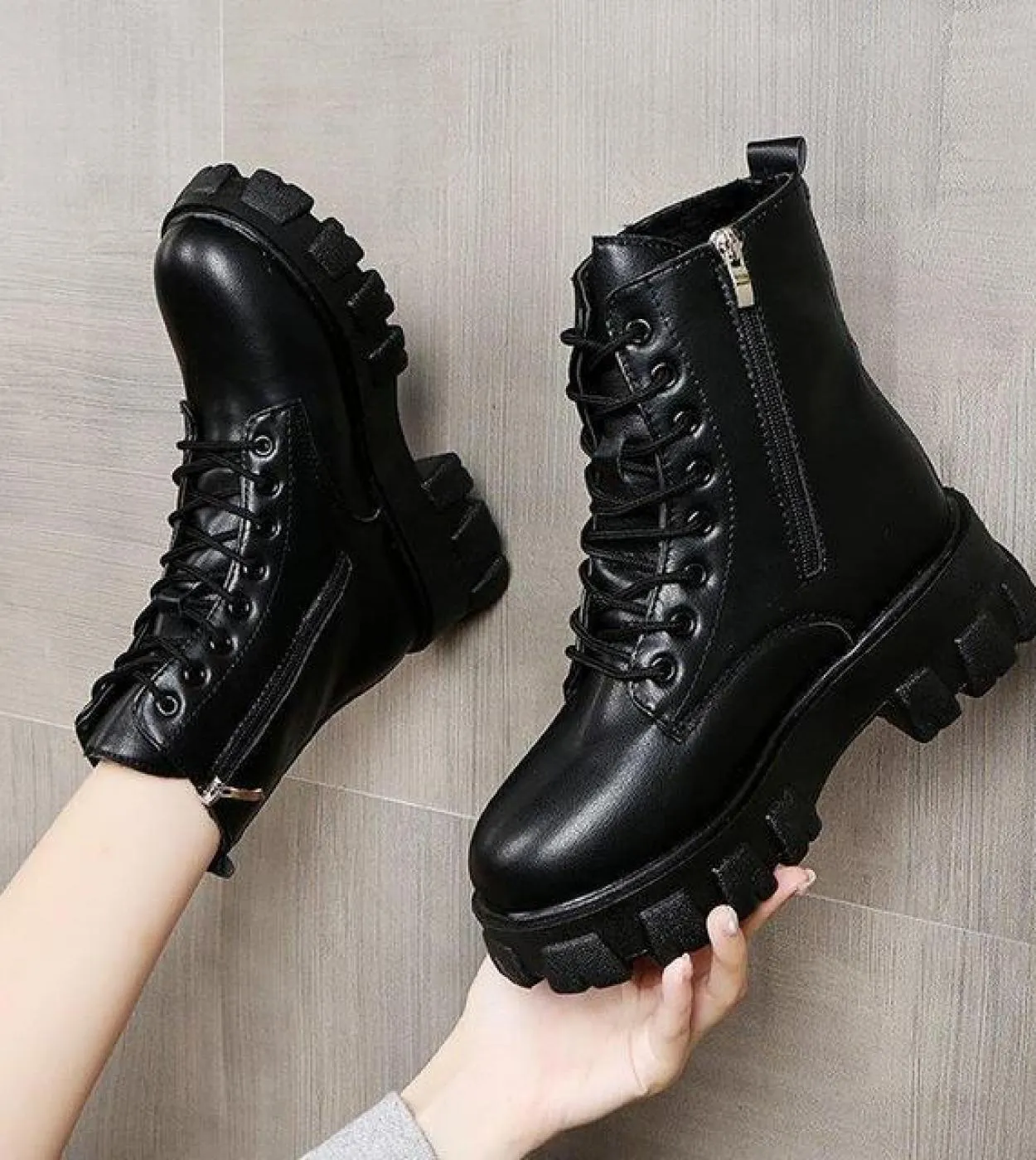 Stivali con doppia cerniera donna 2022 scarpe autunno inverno stivali con plateau firmati di moda caldi scarpe basse morbide ant