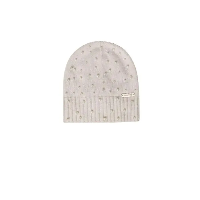 Twinset Berretto In Maglia Con Perle